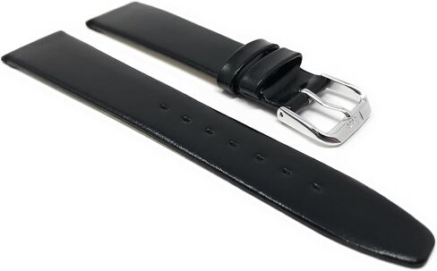 Bandini Leather Watch Band Strap - Classic - Slim - 2 Colors (With or Without Stitch) - 6mm, 8mm, 10mm, 12mm, 14mm, 16mm, 18mm, 20mm (Also comes in Extra Long, XL) in Saudi Arabia