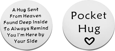 TGBJE Memorial Hug Token Gift Sympathy Gift Loss of Loved One Gift Remembrance Pocket Token Gift Bereavement Coin Gift in Kuwait