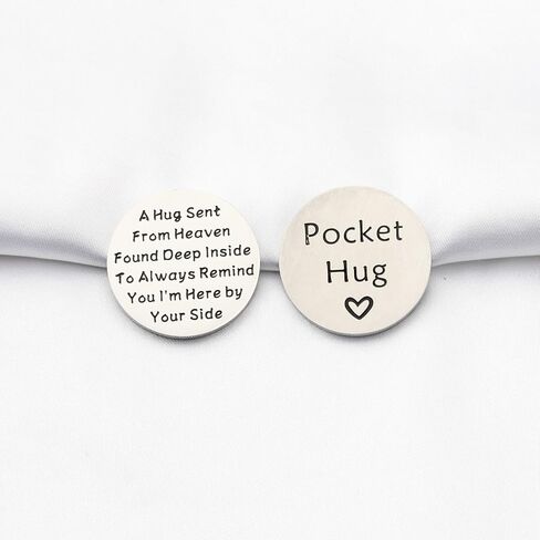 TGBJE Memorial Hug Token Gift Sympathy Gift Loss of Loved One Gift Remembrance Pocket Token Gift Bereavement Coin Gift in Kuwait