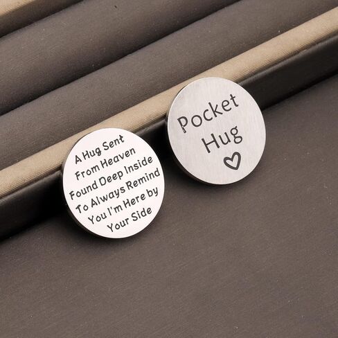 TGBJE Memorial Hug Token Gift Sympathy Gift Loss of Loved One Gift Remembrance Pocket Token Gift Bereavement Coin Gift in Kuwait