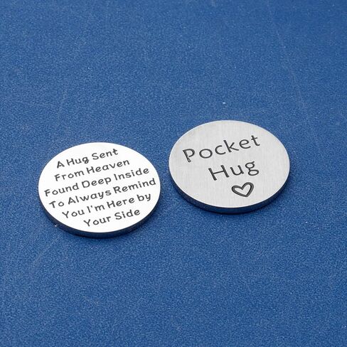TGBJE Memorial Hug Token Gift Sympathy Gift Loss of Loved One Gift Remembrance Pocket Token Gift Bereavement Coin Gift in Kuwait