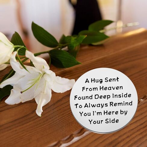 TGBJE Memorial Hug Token Gift Sympathy Gift Loss of Loved One Gift Remembrance Pocket Token Gift Bereavement Coin Gift in Kuwait