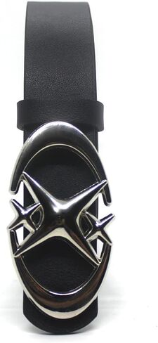 AIBEARTY Women Girls Glitter Rhinestone Star Buckle Belt Y2K Leather Waist Belt Waistband for Jeans Dresses in Saudi Arabia