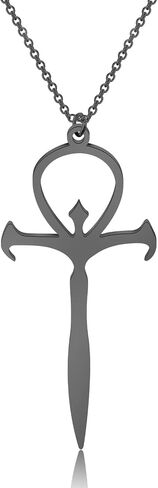 LBSBO Vampire Ankh Pendant Necklace Stainless Steel Vampire Cross Symbol Jewelry in Saudi Arabia