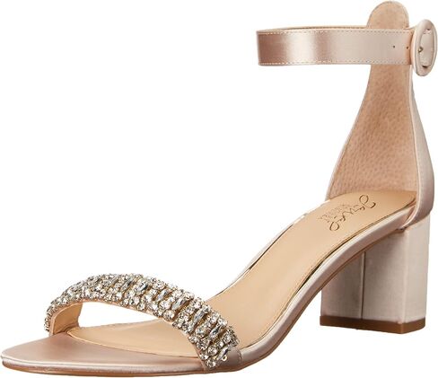 Jewel Badgley Mischka James Ankle Strap Block Heel in Saudi Arabia