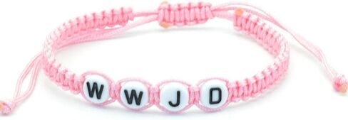 أساور WWJD HWLF قابلة للتعديل للنساء والرجال والمراهقين ماذا سيفعل يسوع/سيحب أول أساور مطرزة يدويًا الإيمان المسيحي نعمة حماية المجوهرات سوار ديني ملهم in Saudi Arabia