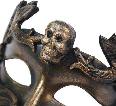 CENFPOLA Costume Mask for Men's Venetian Half Face Masquerade Mask Roman Greek Design Mardi Gras Halloween Party in Kuwait