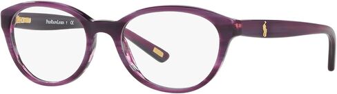 Polo Ralph Lauren Unisex Adult PP8036 Rectangular Prescription Eyewear Frames, Matte Black with Shiny Black On Red/Demo Lens, 46 mm in Saudi Arabia