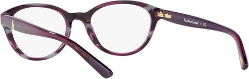Polo Ralph Lauren Unisex Adult PP8036 Rectangular Prescription Eyewear Frames, Matte Black with Shiny Black On Red/Demo Lens, 46 mm in Saudi Arabia