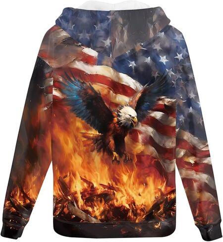GLUDEAR Men's Realistic 3D Digital Print Pullover Hoodie Hooded Sweatshirt in Saudi Arabia