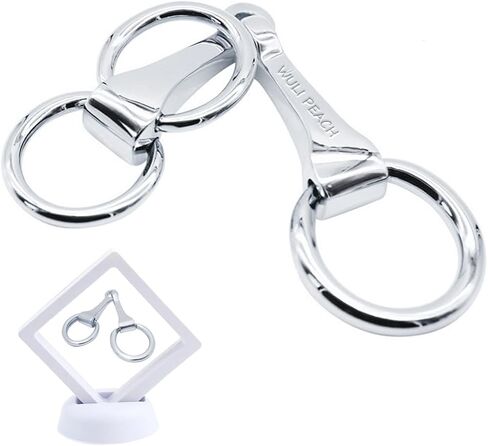 WULI PEACH Horsebit Scarf Ring, Vacuum Plating Stainless Steel eggbutt Equestrian Neck Horsebit Scarf Ring Belt Buckle in Saudi Arabia