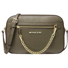 Michael Kors Jet Set Large Crossbody Bag (Olive) in Saudi Arabia