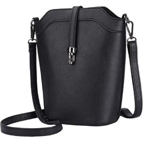 seOSTO Small Bucket Bag, Cell Phone Purse,Leather Purses For Women,Gift for Teenage Girls
