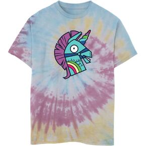 Fortnite Boys' Llama Bash T-Shirt, Blue/Pink/Light Yellow, Medium in Saudi Arabia