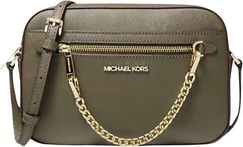 Michael Kors Jet Set Large Crossbody Bag (Olive) in Saudi Arabia