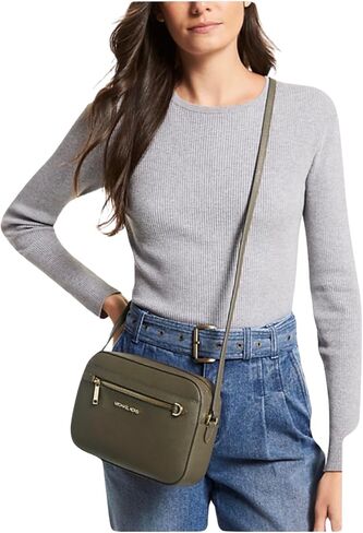 Michael Kors Jet Set Large Crossbody Bag (Olive) in Saudi Arabia
