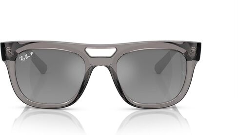 نظارة شمسية راي بان للجنسين إطار أسود، عدسات خضراء داكنة، 54 ملم in Kuwait