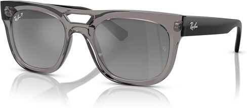 نظارة شمسية راي بان للجنسين إطار أسود، عدسات خضراء داكنة، 54 ملم in Kuwait