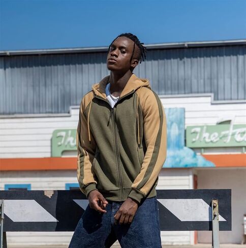 سويت شيرت DUOFIER للرجال بأكمام طويلة وقلنسوة للجري في صالة الألعاب الرياضية وخفيف الوزن وذو جيوب in Kuwait