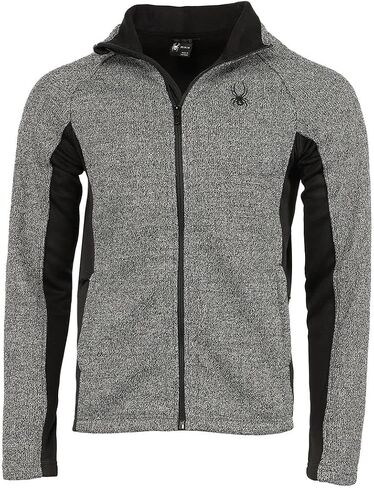 Spyder Men's Constant Full Zip Jacket Charcoal Heather/M in Saudi Arabia