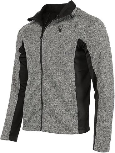 Spyder Men's Constant Full Zip Jacket Charcoal Heather/M in Saudi Arabia
