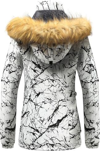 Wantdo Women's Waterproof Ski Jacket Windproof Winter Snow Coat Mountain Snowboarding Jackets Outdoor Fleece Parka in Saudi Arabia