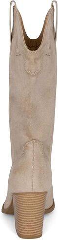 STYLISH S ONYX ~ Womens Western Mid Calf Boots Pointed Toe Stacked Heel Cowboy Boots in Saudi Arabia