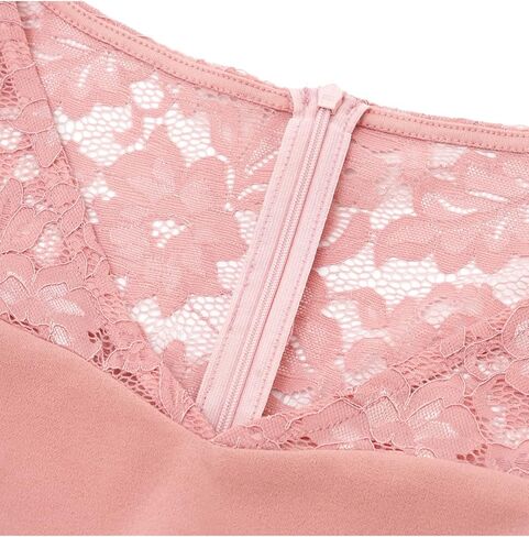 فستان Bbonlinedress نسائي طويل الأكمام رسمي عتيق لحفلات الكوكتيل وحفلات الزفاف للضيوف ورقبة على شكل حرف V على شكل حرف A سوينغ متوسط ​​الطول in Kuwait