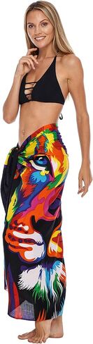 SHU-SHI Womens Sarong Pareo Cover Up Bathing suit Women Beach Wrap Long Pool Trip Resort Skirt in Saudi Arabia