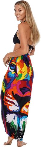SHU-SHI Womens Sarong Pareo Cover Up Bathing suit Women Beach Wrap Long Pool Trip Resort Skirt in Saudi Arabia