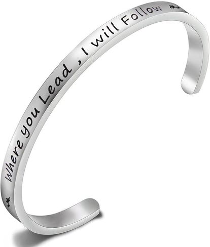 FEELMEM Where You Lead I Will Follow Friendship Bracelet Mother Daughter Jewelry Best Friend Gift in Saudi Arabia