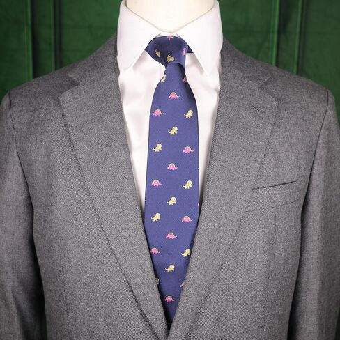 مينديبوت ربطة عنق على شكل ديناصور مع صندوق على شكل ديناصورات بلون كحلي in Kuwait