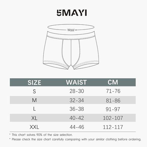 5Mayi Mens Underwear Mens Bamboo Viscose Boxer Briefs for Men Pack No Open Fly Mens Trunks Underwear in Saudi Arabia