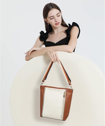Telena Crossbody Bags for Women Vegan Leather Cross Body Purse Shoulder Bag Hobo Bucket Bag in Saudi Arabia