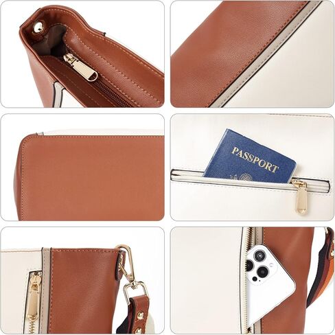 Telena Crossbody Bags for Women Vegan Leather Cross Body Purse Shoulder Bag Hobo Bucket Bag in Saudi Arabia