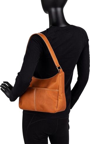 Le Donne Leather Addison Hobo - حقيبة كتف جلدية كولومبية فاخرة محببة بالكامل - 11 بوصة × 8.5 بوصة × 3 بوصة in Kuwait