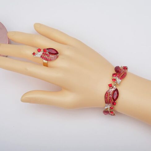 chaoyite Leaf Shape Bridal Costume Jewelry for Bride Wedding Necklace Earrings Bracelet Ring Sets Prom Dress Accessories in Saudi Arabia
