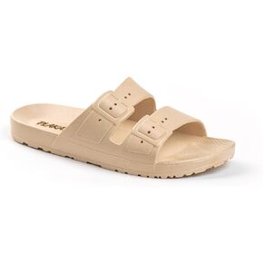 Plaka Genesis Slide Sandals for Women with 2 Fixed Buckle Straps | Comfortable & Stylish Slip On Women Sandals for Any Occasion