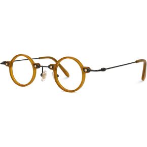 إطار نظارة دائرية كلاسيكية من Zeelool للنساء مع عدسة شفافة بدون وصفة طبية من Burgess ZJGX308401