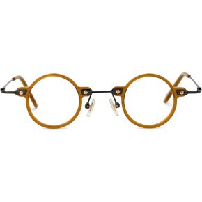 إطار نظارة دائرية كلاسيكية من Zeelool للنساء مع عدسة شفافة بدون وصفة طبية من Burgess ZJGX308401
