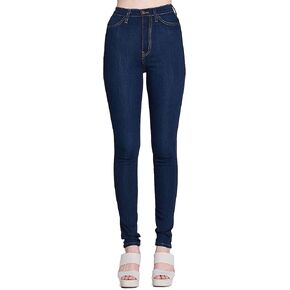 Vibrant Women’s Denim Skinny Jeans – Super Stretch High Waisted Rise Classic Casual Slim Fit Pants