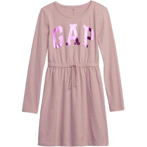 GAP Girls' One Size Logo Long Sleeve Tee Dress in Kuwait