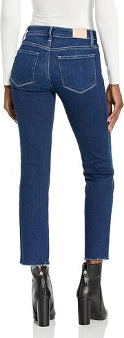 PAIGE Women's Amber Mid Rise Straight Leg Ankle Length in Dream Weaver in Saudi Arabia