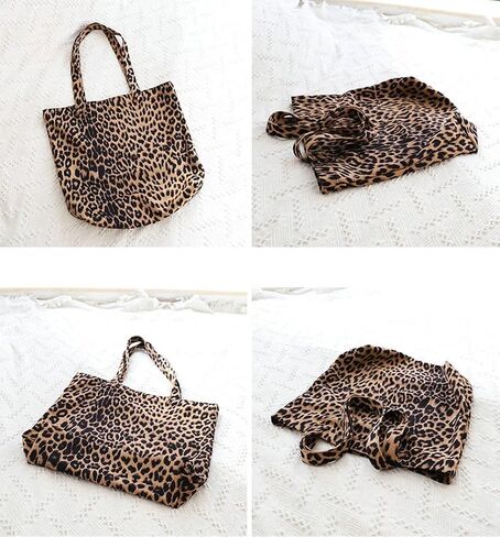 Leopard Tote Bag Women's Vintage Corduroy Suedette Zebra Shoulder Bag Large Slouchy Travel Bag in Saudi Arabia