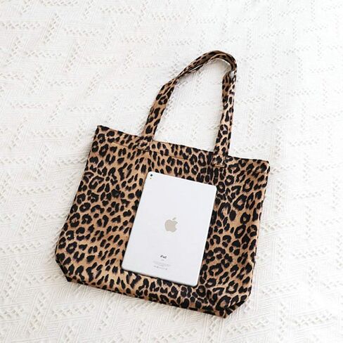 Leopard Tote Bag Women's Vintage Corduroy Suedette Zebra Shoulder Bag Large Slouchy Travel Bag in Saudi Arabia