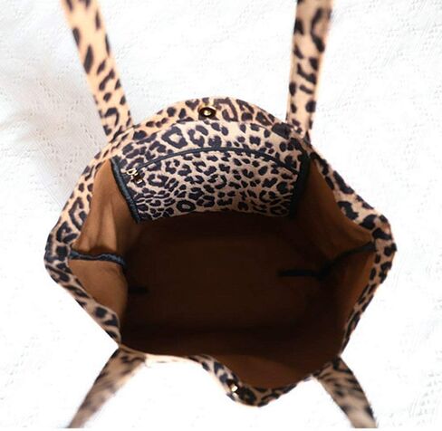 Leopard Tote Bag Women's Vintage Corduroy Suedette Zebra Shoulder Bag Large Slouchy Travel Bag in Saudi Arabia
