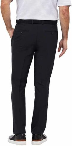 Greg Norman Men's ML75 Microlux Performance Classic Stretch Chino Pant (as1, Waist_Inseam, Numeric_32, Numeric_34, Regular, Regular, Black) in Kuwait