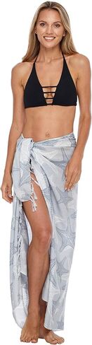 SHU-SHI Womens Sarong Pareo Cover Up Bathing suit Women Beach Wrap Long Pool Trip Resort Skirt in Saudi Arabia