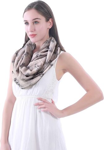 Lina & Lily Havanese Dog Print Women's Infinity Scarf Lightweight in Saudi Arabia