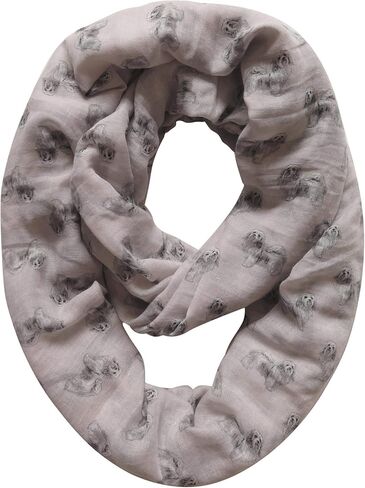 Lina & Lily Havanese Dog Print Women's Infinity Scarf Lightweight in Saudi Arabia